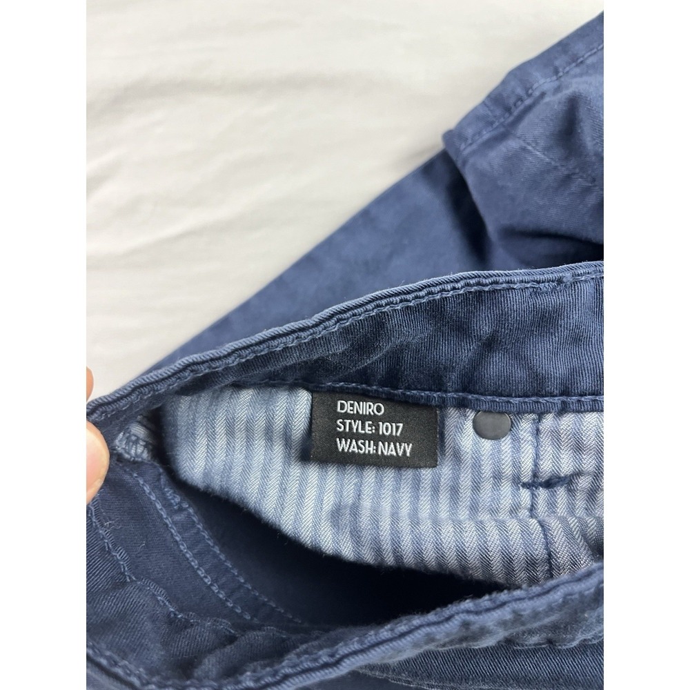 Monfrere Jeans Men's 32 (31x32) Navy Oxford Deniro 1017 USA Made Japanese Denim - Picture 4 of 10